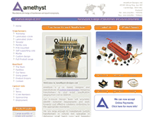 Tablet Screenshot of amethyst-designs.co.uk